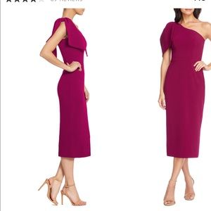 Dress the Population Tiffany One Shoulder Midi Dress